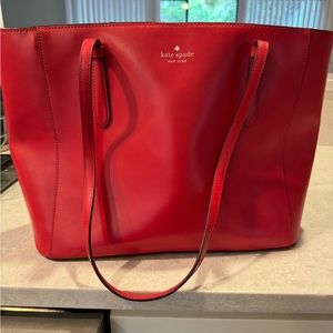 Red Kate Spade large purse